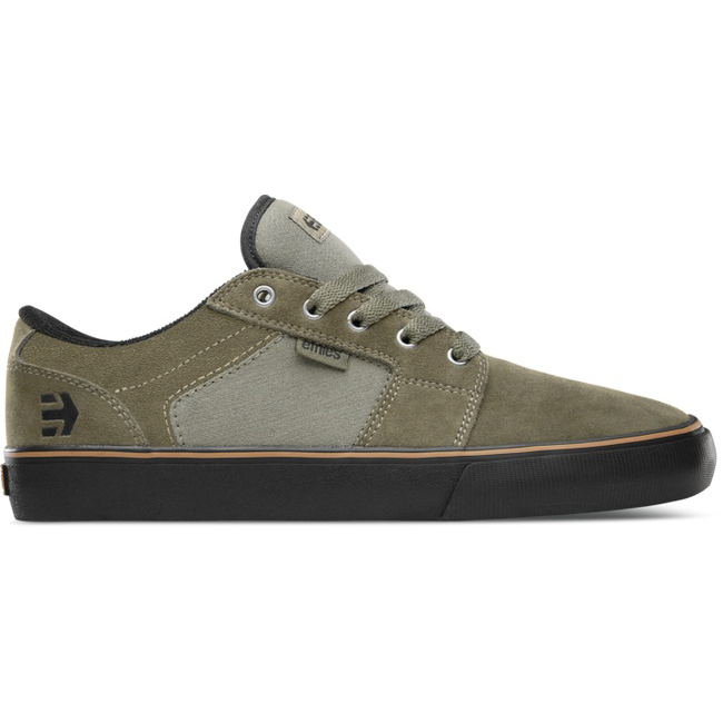 Etnies BARGE LS Skor Herr Svarta/Olivgröna - BXQ-487102